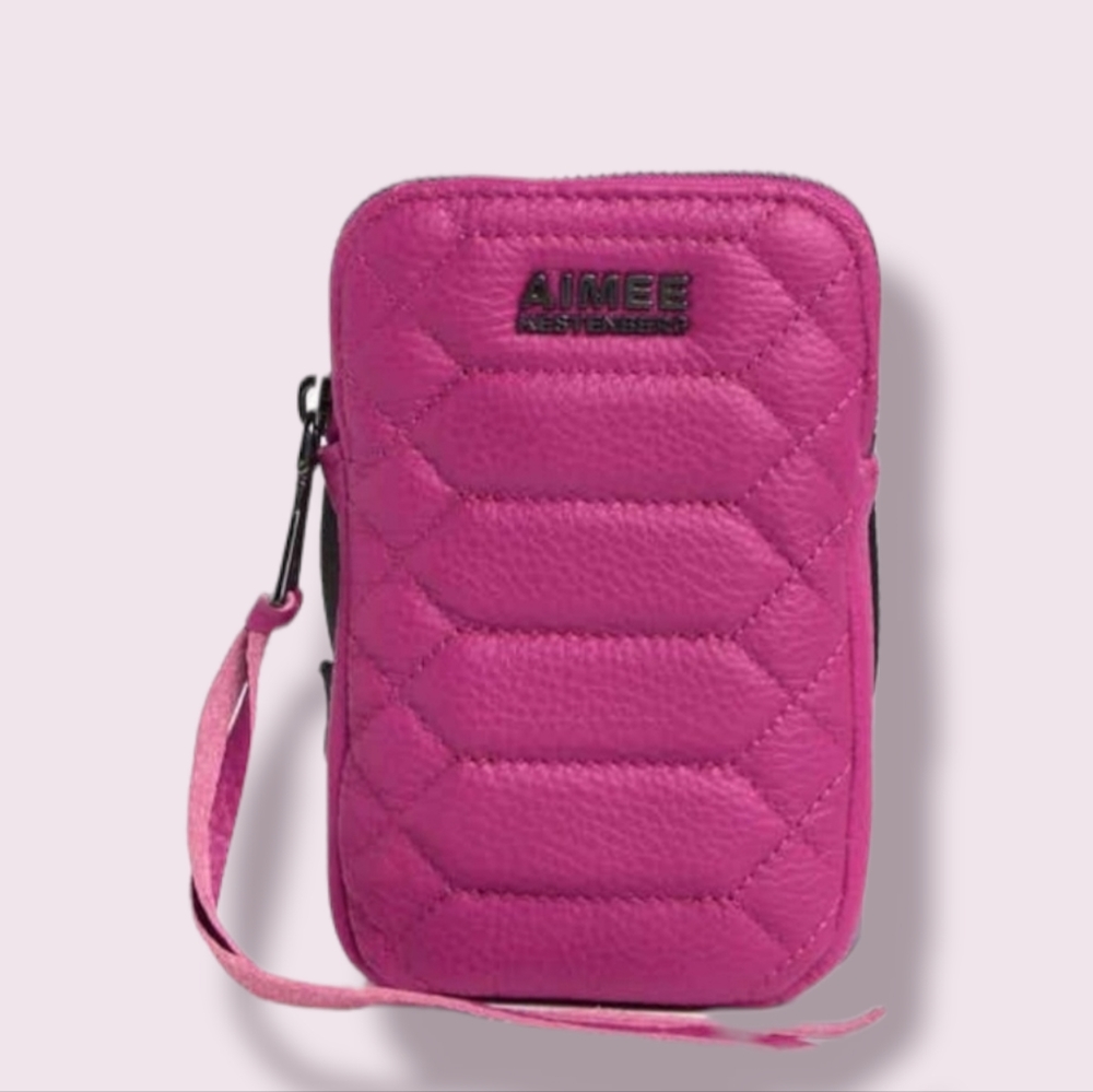 Aimee Kestenberg Capri Quilted Leather Crossbody Phone Bag, mini bag